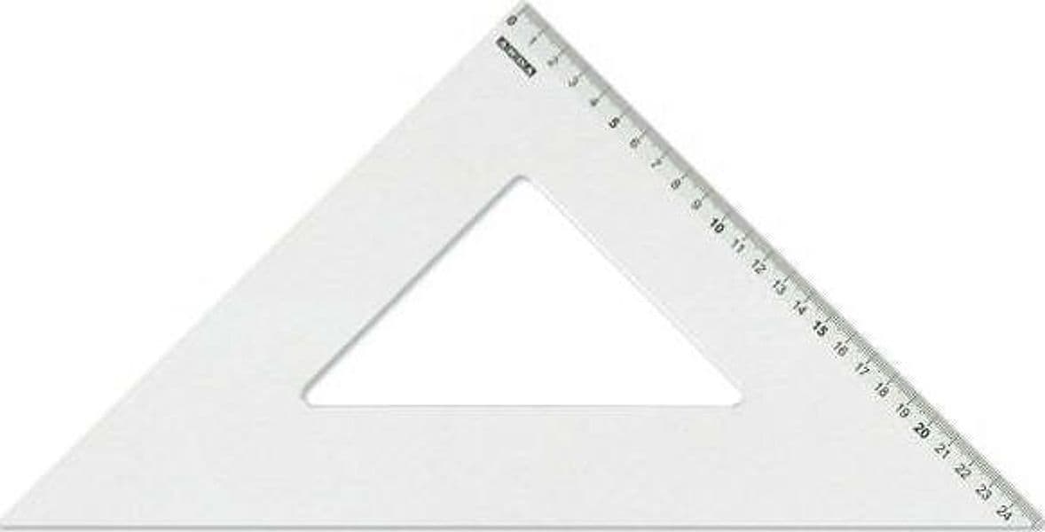 Squadra linea Profil - alluminio - 45gradi - 35cm - Arda Cancelleria e prodotti per ufficio/Scuola e materiale didattico/Materiale scolastico/Righelli e squadre Eurocartuccia - Pavullo, Commerciovirtuoso.it