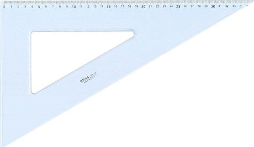 Squadra Uni - 60gradi - 35cm - Arda Cancelleria e prodotti per ufficio/Scuola e materiale didattico/Materiale scolastico/Righelli e squadre Eurocartuccia - Pavullo, Commerciovirtuoso.it