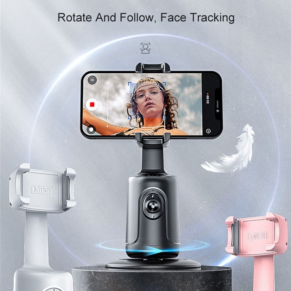 Stabilizzatore 360? Gimbal Per Video Live Con Rilevamento Volto Automatico Elettronica/Cellulari e accessori/Accessori/Accessori per foto e video/Gimbal e stabilizzatori portatili Trade Shop italia - Napoli, Commerciovirtuoso.it