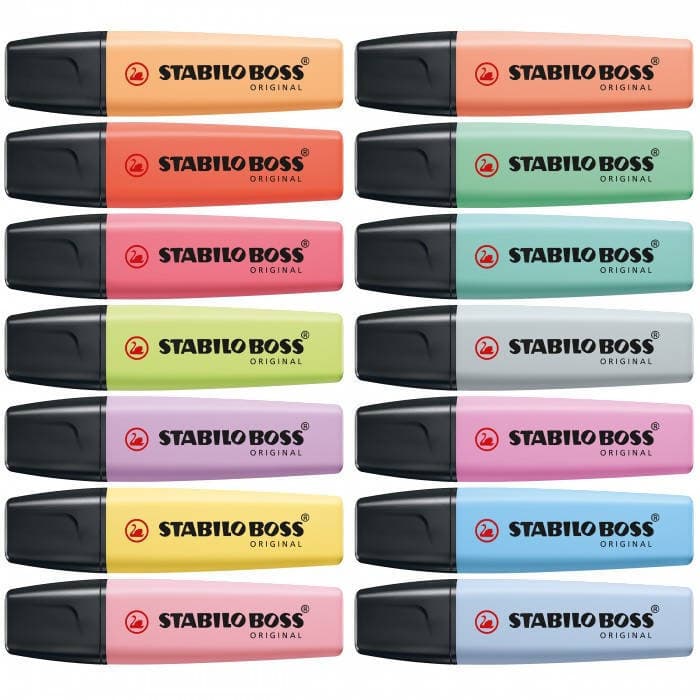 Stabilo Evidenziatore Boss Pastel Desk Set 15 Pz. Stabilo Evidenziatori Colorati Scuola Ufficio Evidenziatori Pastello in Evidenziatori Cartolibreria La Fenice - Spadafora, commercioVirtuoso.it