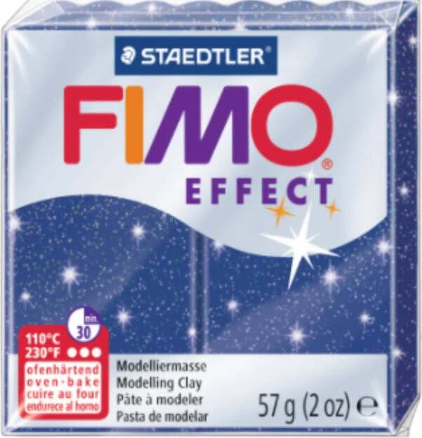 STAEDTLER---FIMO-EFFECT---PASTA-MODELLABILE-SINTETICA-56gr---COLORE-BLU-GLITTERATO-302