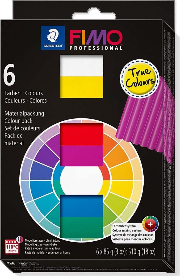 STAEDTLER---FIMO-PROFESSIONAL---PASTA-MODELLABILE-SINTETICA-6x85gr---6-COLORI-ASSORTITI