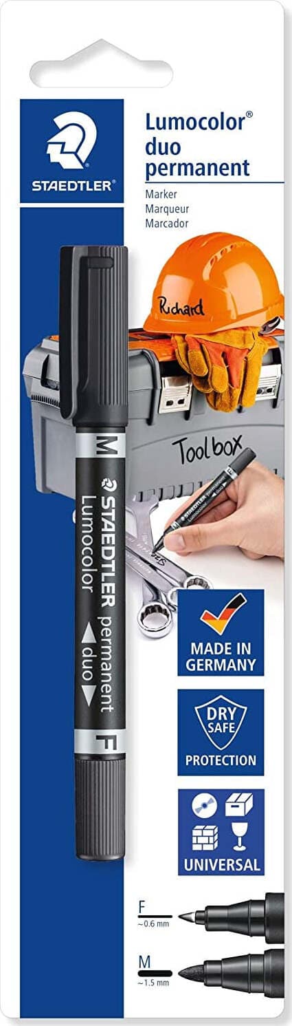 STAEDTLER Pennarello indelebile Duo Lumocolor Nero 348-9BKD Cancelleria e prodotti per ufficio/Penne matite scrittura e correzione/Marcatori ed evidenziatori/Pennarelli per disegno Scontolo.net - Potenza, Commerciovirtuoso.it