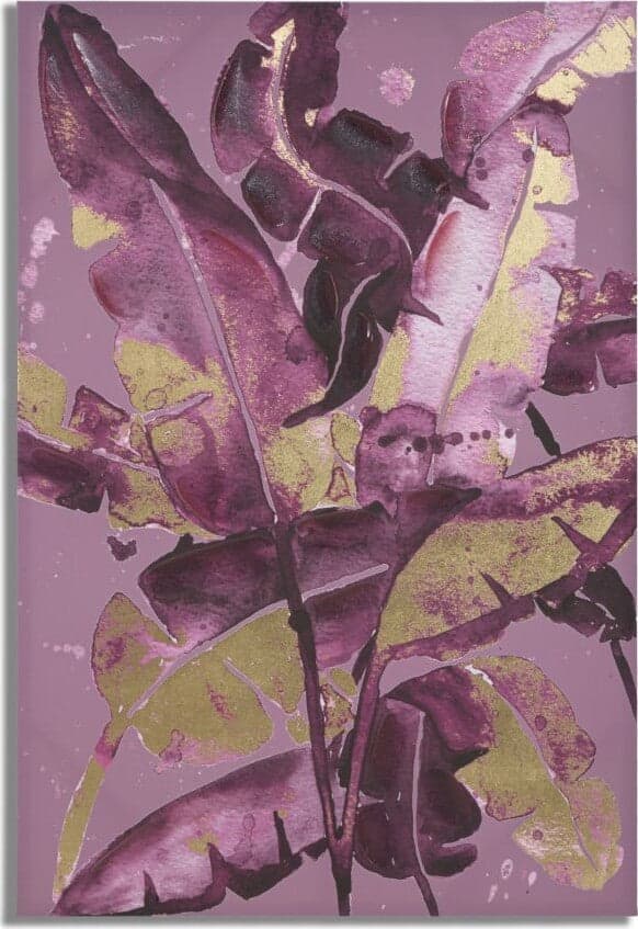 Stampa Dipinta Dark Leaves Cm 80X3X120 Casa e cucina/Decorazioni per interni/Arte/Poster e stampe Led Mall Home - Napoli, Commerciovirtuoso.it
