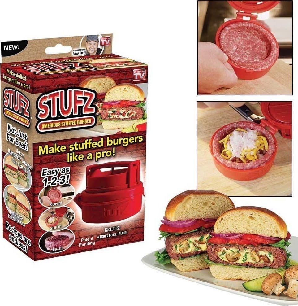 STAMPO MANUALE PER CARNE MACINATA HAMBURGER BURGER NORMALI RIPIENI FARCITI STUFZ Trade Shop italia - Napoli, Commerciovirtuoso.it