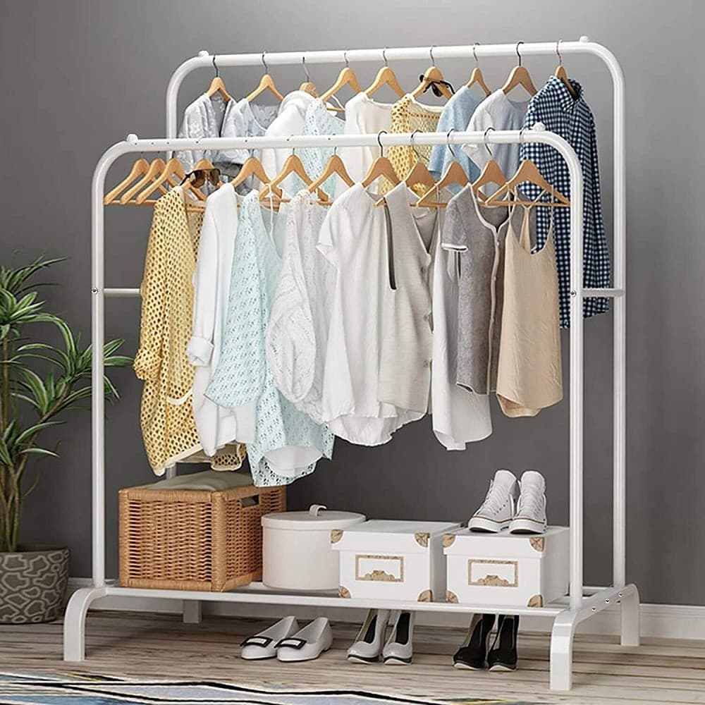 Stand Appendiabiti Da Terra Attaccapanni Abiti 150 X 110 X 57mm Doppio Tw608 Casa, arredamento e bricolage > Arredamento > Attaccapanni Trade Shop italia - Napoli, Commerciovirtuoso.it