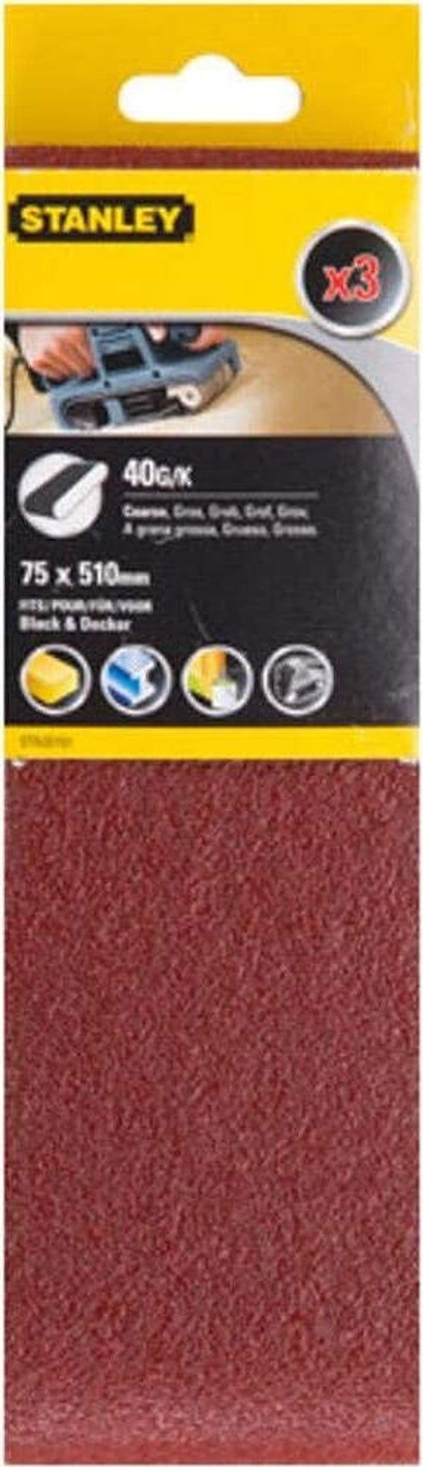 STANLEY---3-NASTRI-ABRASIVI-GRANA-40-75X510MM