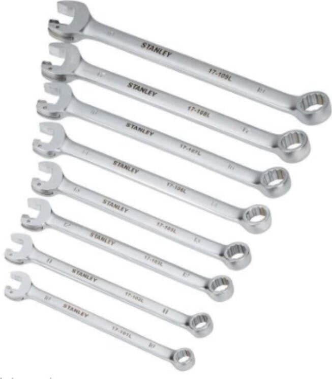 STANLEY---8-PEZZI---SET-DI-CHIAVI-COMBINATE-A-CRICCHETTO---MISURA-DA-10-A-19