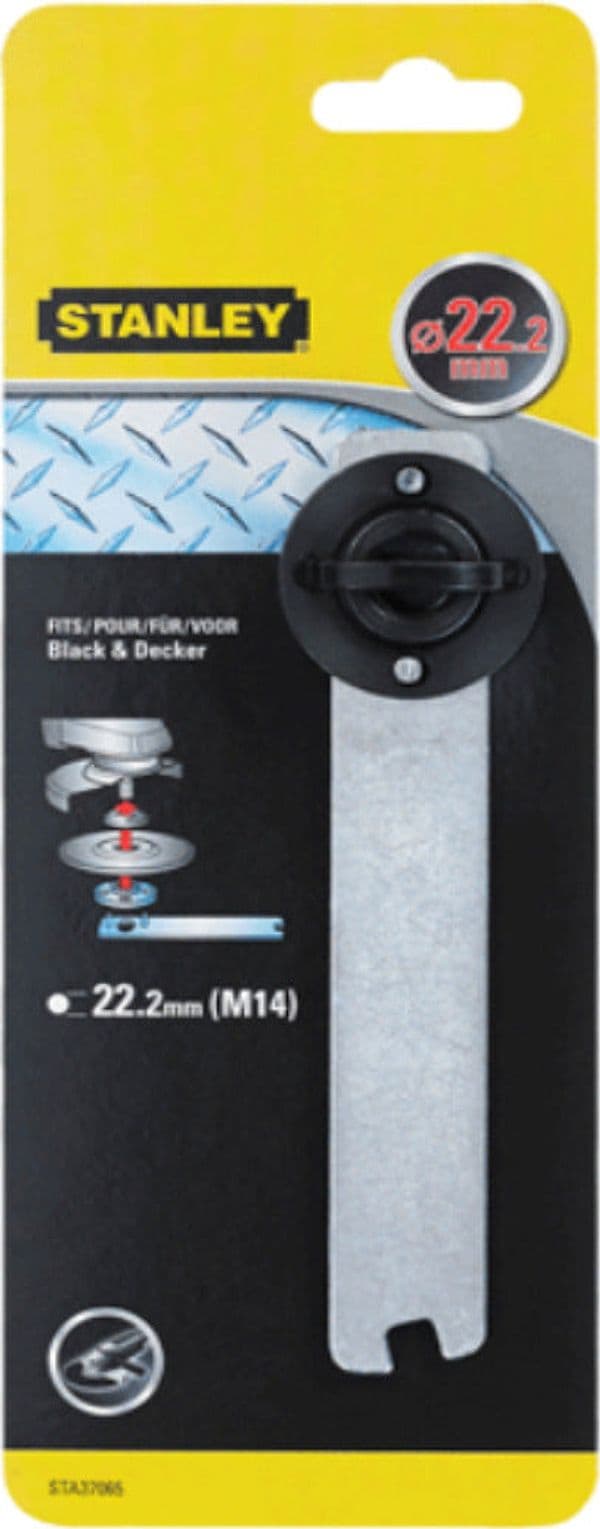 STANLEY---CHIAVE-SMONTADISCO-PER-SMERIGLIATRICE---FORO-M14---Black+Decker