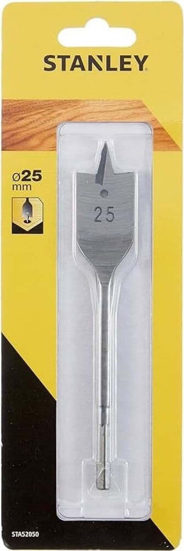 STANLEY - PUNTA 25 MM LEGNO TESTA PIATTA
