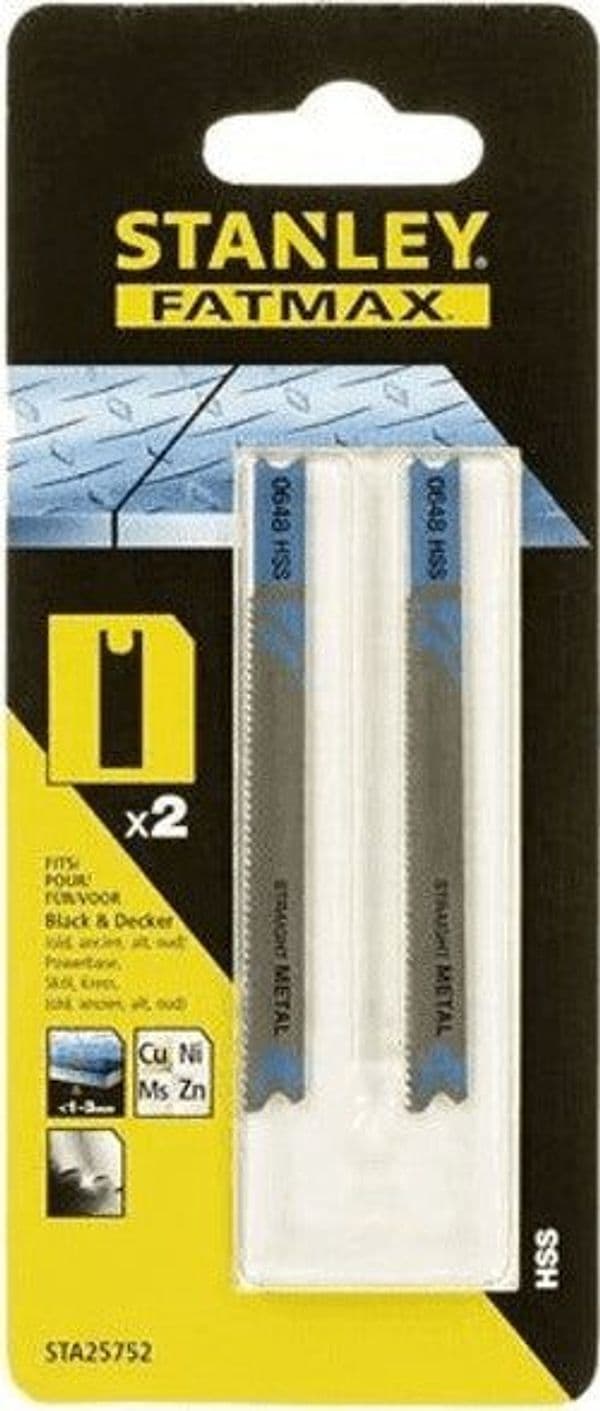 STANLEY-2 LAME 70X1.0-1.5 X METALLO - HSS
