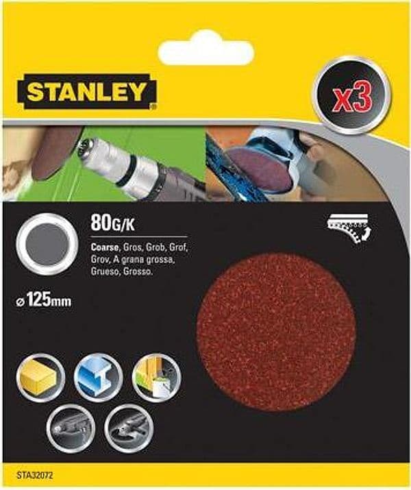 STANLEY-DISCHI-VELCRO-125MM-GR.80-3-PEZZI