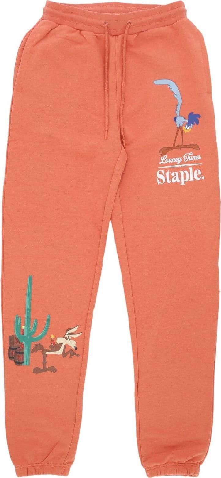 STAPLE-Pantalone-Tuta-Leggero-Uomo-Acme-Corp-Sweatpant-X-Looney-Tunes-Terra-Cotta-da-uomo