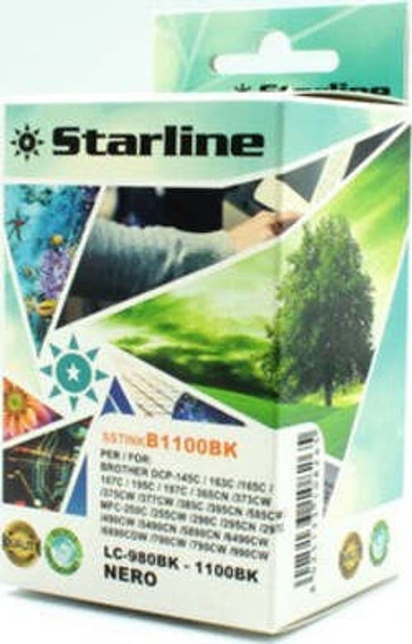 Starline - Cartuccia ink - per Brother - Nero - LC980BK - 16ml Elettronica/Informatica/Stampanti e accessori/Accessori per stampanti a inchiostro e laser/Cartucce d'inchiostro Eurocartuccia - Pavullo, Commerciovirtuoso.it