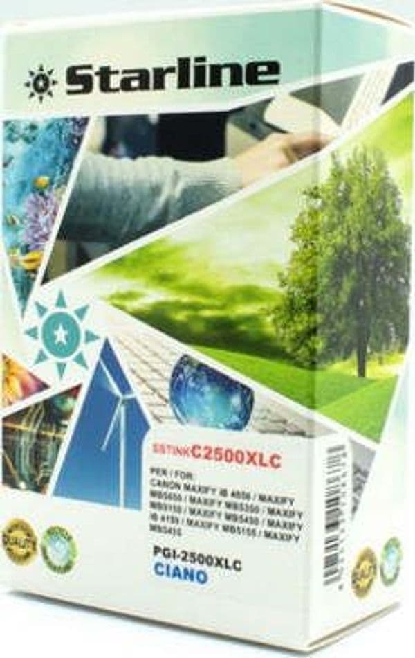 Starline - Cartuccia ink - per Canon - Ciano - PGI-2500XLC - 21 ml Elettronica/Informatica/Stampanti e accessori/Accessori per stampanti a inchiostro e laser/Cartucce d'inchiostro Eurocartuccia - Pavullo, Commerciovirtuoso.it