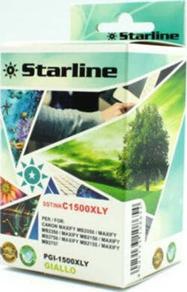 Starline - Cartuccia ink - per Canon - Giallo - PGI-1500XLY - 11 5ml Elettronica/Informatica/Stampanti e accessori/Accessori per stampanti a inchiostro e laser/Cartucce d'inchiostro Eurocartuccia - Pavullo, Commerciovirtuoso.it