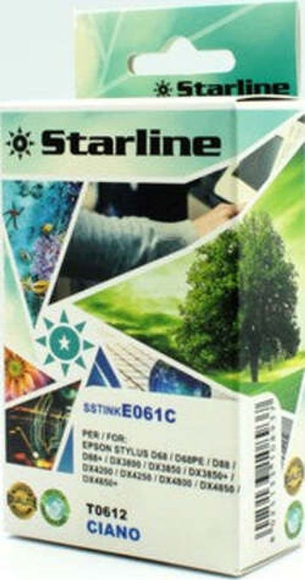 Starline - Cartuccia ink - per Epson - Ciano - C13T061240 - T0612 -14ml Elettronica/Informatica/Stampanti e accessori/Accessori per stampanti a inchiostro e laser/Cartucce d'inchiostro Eurocartuccia - Pavullo, Commerciovirtuoso.it