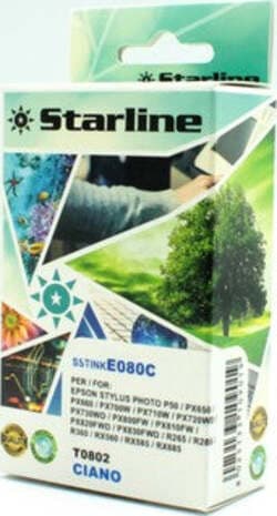 Starline - Cartuccia ink - per Epson - Ciano - C13T08024011 - T0802 - 11 4ml Elettronica/Informatica/Stampanti e accessori/Accessori per stampanti a inchiostro e laser/Cartucce d'inchiostro Eurocartuccia - Pavullo, Commerciovirtuoso.it
