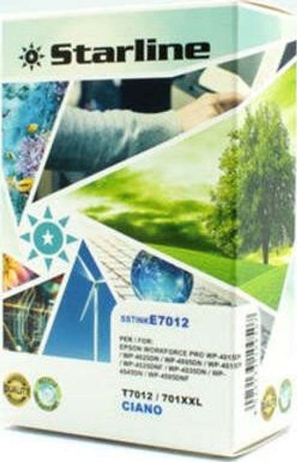 Starline - Cartuccia ink - per Epson - Ciano - C13T70124010 - T7012 - 35ml Elettronica/Informatica/Stampanti e accessori/Accessori per stampanti a inchiostro e laser/Cartucce d'inchiostro Eurocartuccia - Pavullo, Commerciovirtuoso.it