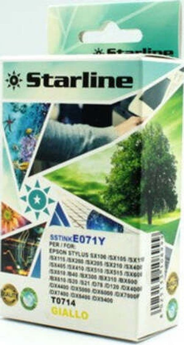 Starline - Cartuccia ink - per Epson - Giallo - C13T07144012- T0714 - 11 4ml Elettronica/Informatica/Stampanti e accessori/Accessori per stampanti a inchiostro e laser/Cartucce d'inchiostro Eurocartuccia - Pavullo, Commerciovirtuoso.it
