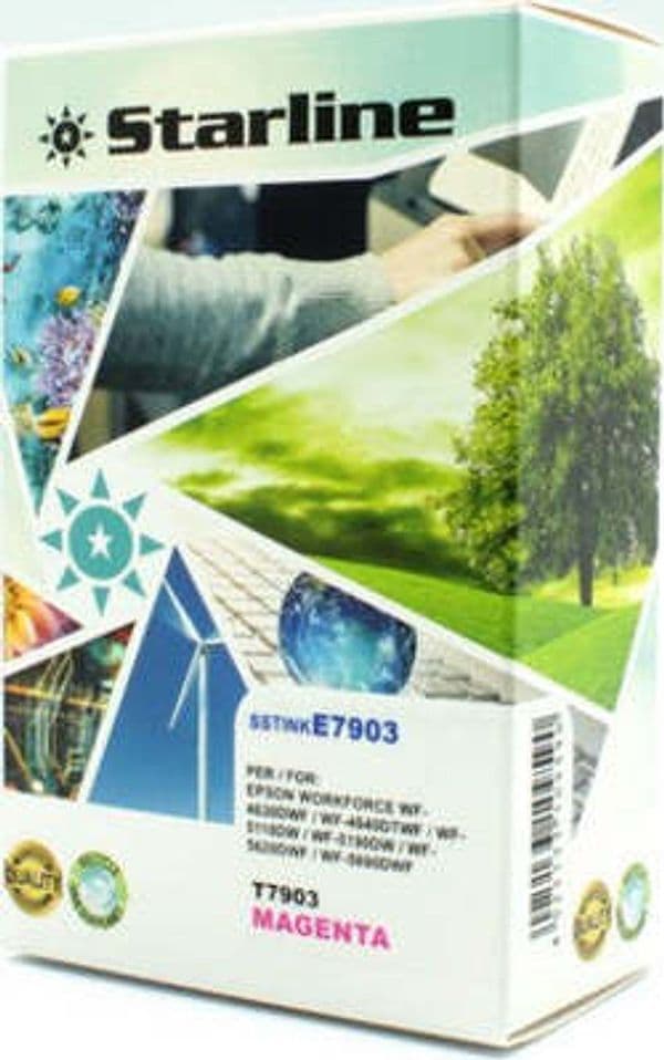 Starline - Cartuccia ink - per Epson - Magenta - T7903 - C13T79034010 - 19ml Elettronica/Informatica/Stampanti e accessori/Accessori per stampanti a inchiostro e laser/Cartucce d'inchiostro Eurocartuccia - Pavullo, Commerciovirtuoso.it
