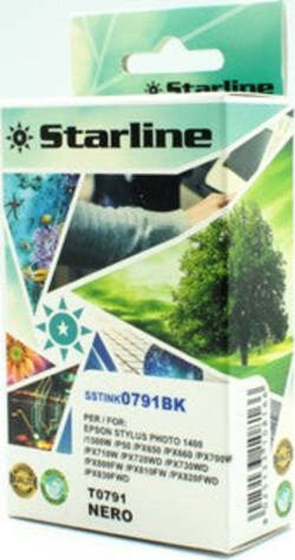 Starline - Cartuccia ink - per Epson - Nero - C13T07914010 - T791 - 13 8ml Elettronica/Informatica/Stampanti e accessori/Accessori per stampanti a inchiostro e laser/Cartucce d'inchiostro Eurocartuccia - Pavullo, Commerciovirtuoso.it
