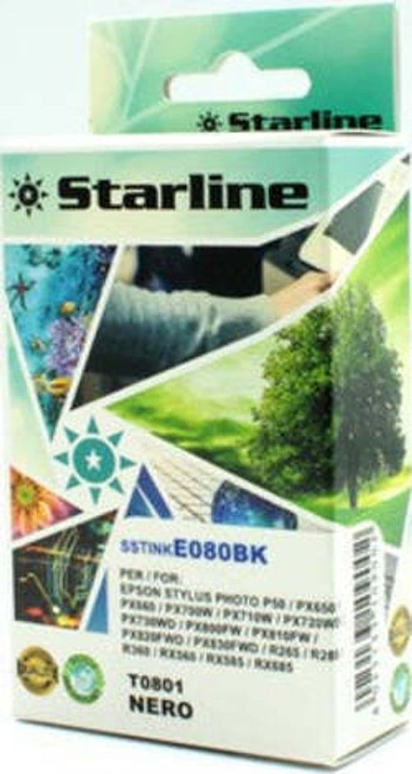 Starline - Cartuccia ink - per Epson - Nero - C13T08014011 - T0801 - 11 4ml Elettronica/Informatica/Stampanti e accessori/Accessori per stampanti a inchiostro e laser/Cartucce d'inchiostro Eurocartuccia - Pavullo, Commerciovirtuoso.it