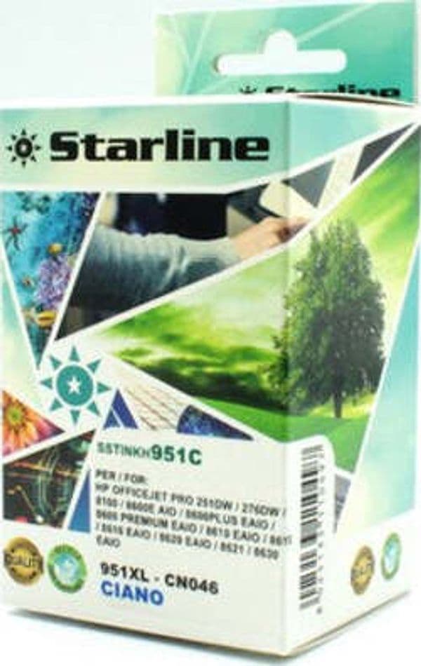 Starline - Cartuccia ink - per Hp - Ciano - CN046AN - 26ml Elettronica/Informatica/Stampanti e accessori/Accessori per stampanti a inchiostro e laser/Cartucce d'inchiostro Eurocartuccia - Pavullo, Commerciovirtuoso.it