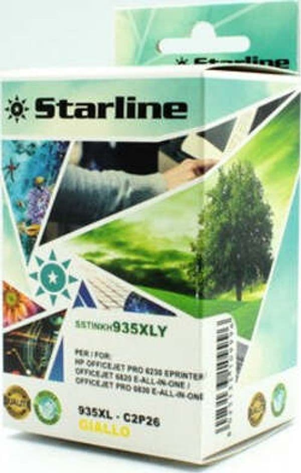 Starline - Cartuccia ink - per Hp - Giallo - C2P26AE - 27ml Elettronica/Informatica/Stampanti e accessori/Accessori per stampanti a inchiostro e laser/Cartucce d'inchiostro Eurocartuccia - Pavullo, Commerciovirtuoso.it