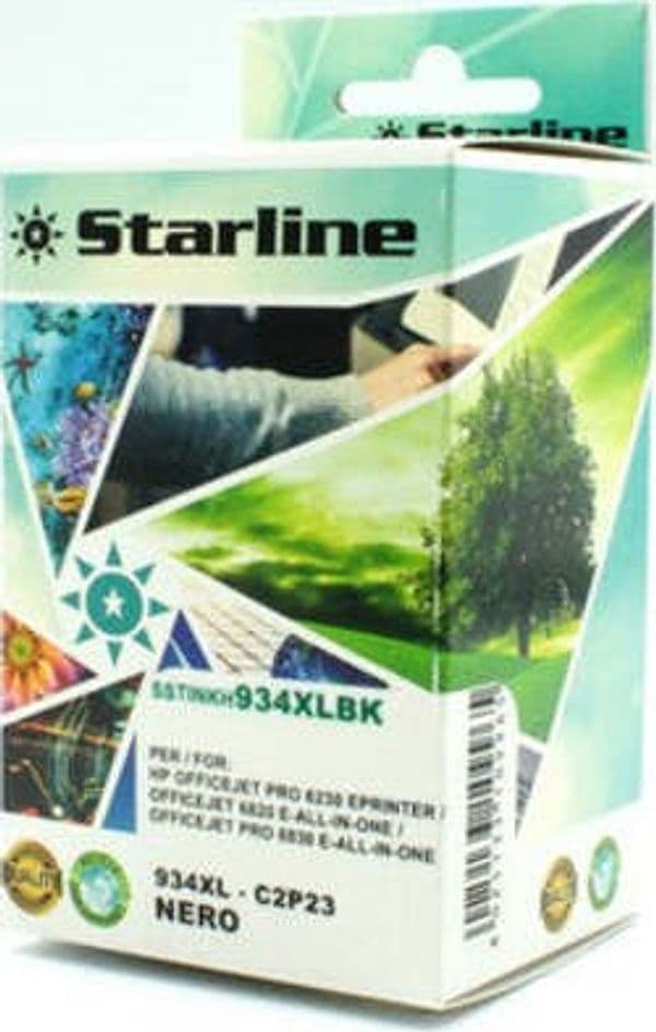 Starline - Cartuccia ink - per Hp - Nero - C2P23AE - 934XL 80ml Elettronica/Informatica/Stampanti e accessori/Accessori per stampanti a inchiostro e laser/Cartucce d'inchiostro Eurocartuccia - Pavullo, Commerciovirtuoso.it