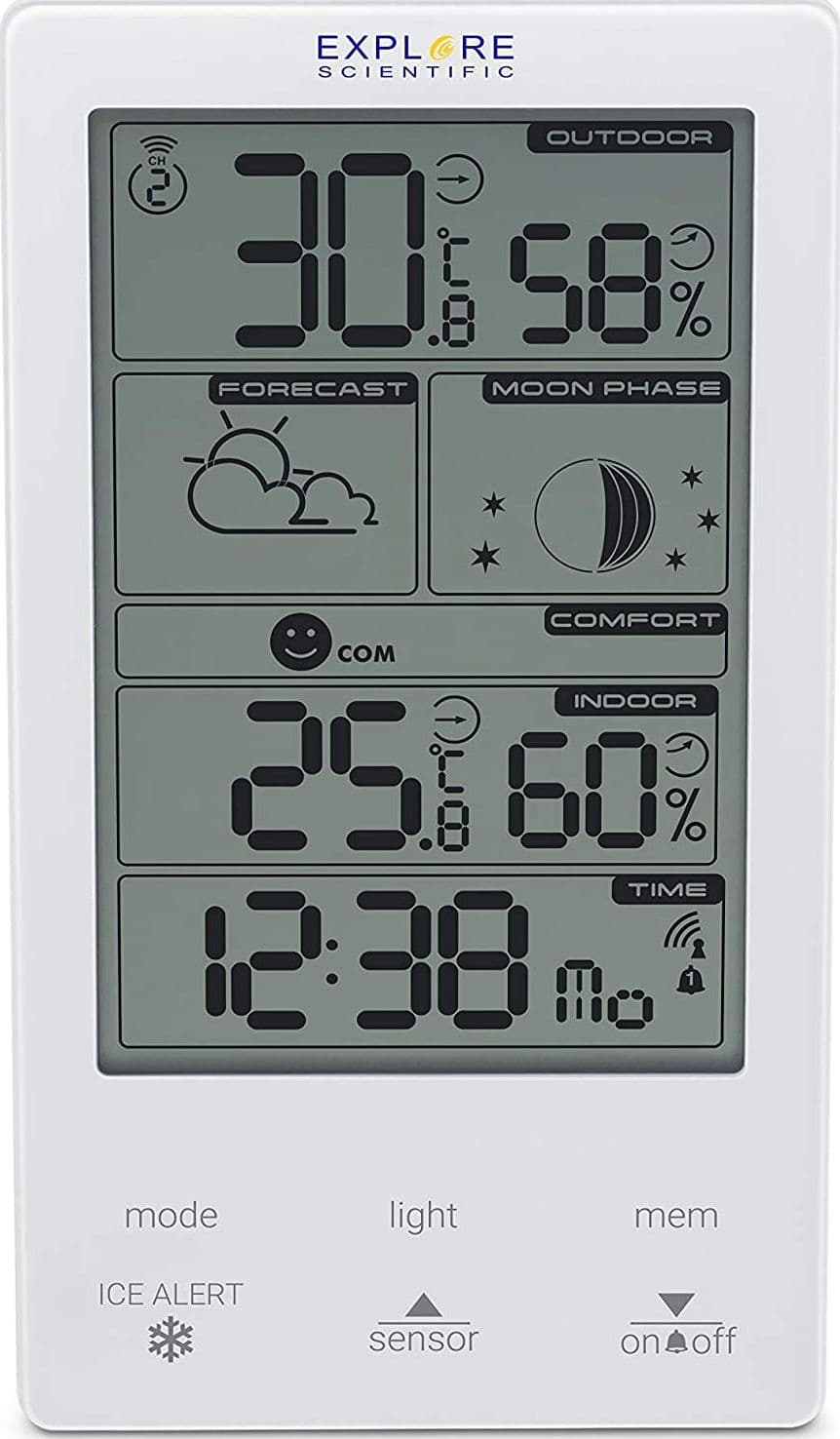 stazione brometricara diocontrollata,display tft ,temperatura interna / esterna.