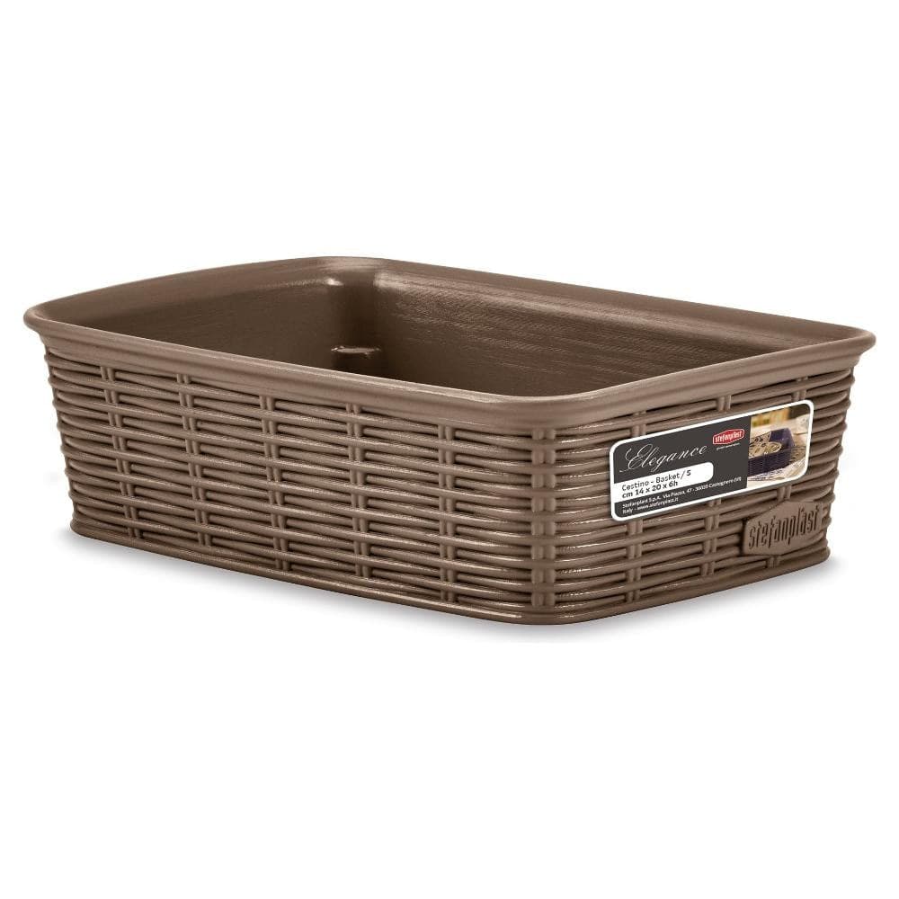 STEFANPLAST-Cesta-Small-ELEGANCE-Tortora-20x14x6-cm