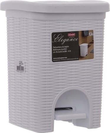 STEFANPLAST-Pattumiera-ELEGANCE-Bianco-6L