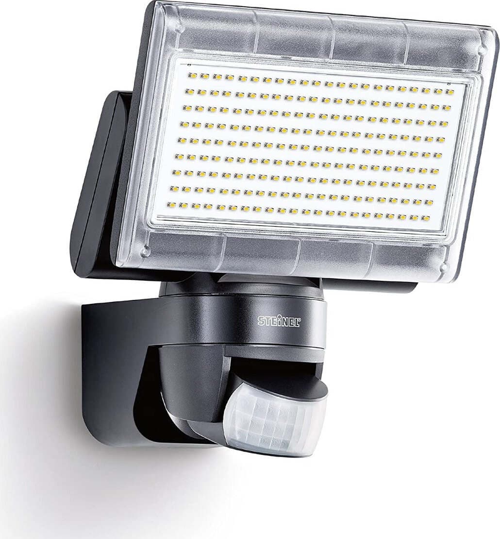 STEINEL---FARO-LED-CON-SENSORE-PER-ESTERNO-NERO