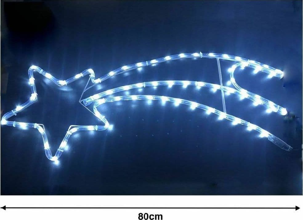 Stella-Cometa-Con-Led-Luce-Bianca-Fredda-80cm-Decorazione-Natale