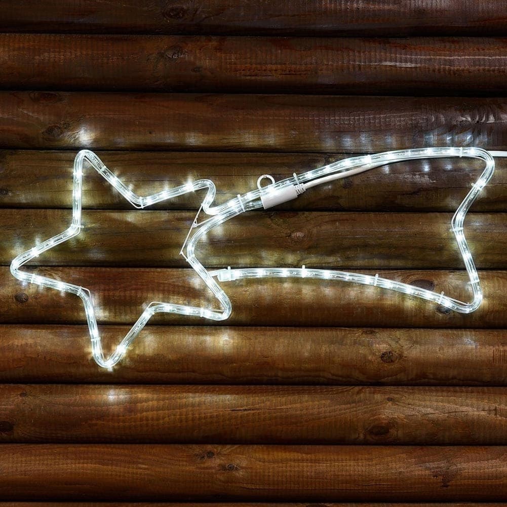 Stella Cometa Luminosa 65 Cm In Tubo Luminoso A Led Bianchi Luce Bianca Fredda in Catene luminose Trade Shop italia - Napoli, commercioVirtuoso.it