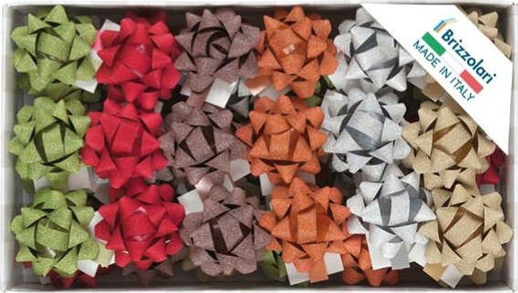 Stelle Glitty 68245 - 10 mm - diam. 5 cm - colori assortiti - Brizzolari - conf. 50 pezzi Casa e cucina/Decorazioni per interni/Addobbi e decorazioni per ricorrenze/Decorazioni natalizie/Fiocchi e nastri Eurocartuccia - Pavullo, Commerciovirtuoso.it