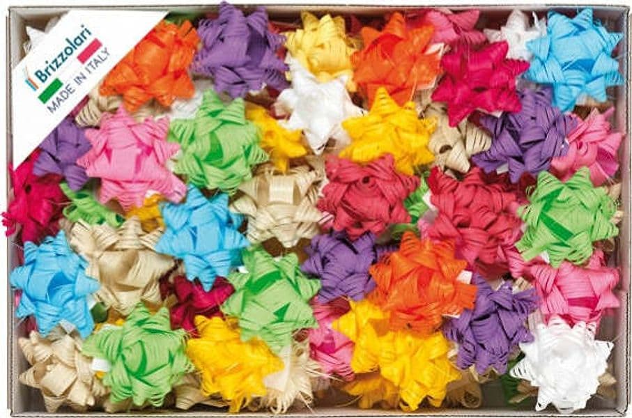 Stelle in Rafia sintetica - 19 mm - colori primaverili assortiti - Brizzolari - conf. 70 pezzi Casa e cucina/Decorazioni per interni/Addobbi e decorazioni per ricorrenze/Decorazioni natalizie/Fiocchi e nastri Eurocartuccia - Pavullo, Commerciovirtuoso.it