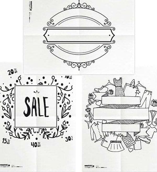 Stencil - foglio A2 - 'SCONTI' - Securit - set 3 pezzi Cancelleria e prodotti per ufficio/Archivio ufficio e accessori per scrivania/Lavagne e bacheche/Lavagne Eurocartuccia - Pavullo, Commerciovirtuoso.it