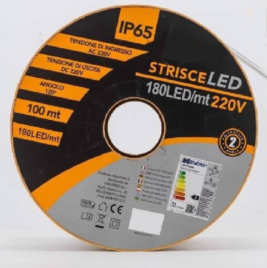 Strip Led 2835 180d 100 Metri 220v Striscia Luce Calda Fredda Naturale 2835-w180 Casa, arredamento e bricolage > Illuminazione da interno > Strisce LED Trade Shop italia - Napoli, Commerciovirtuoso.it