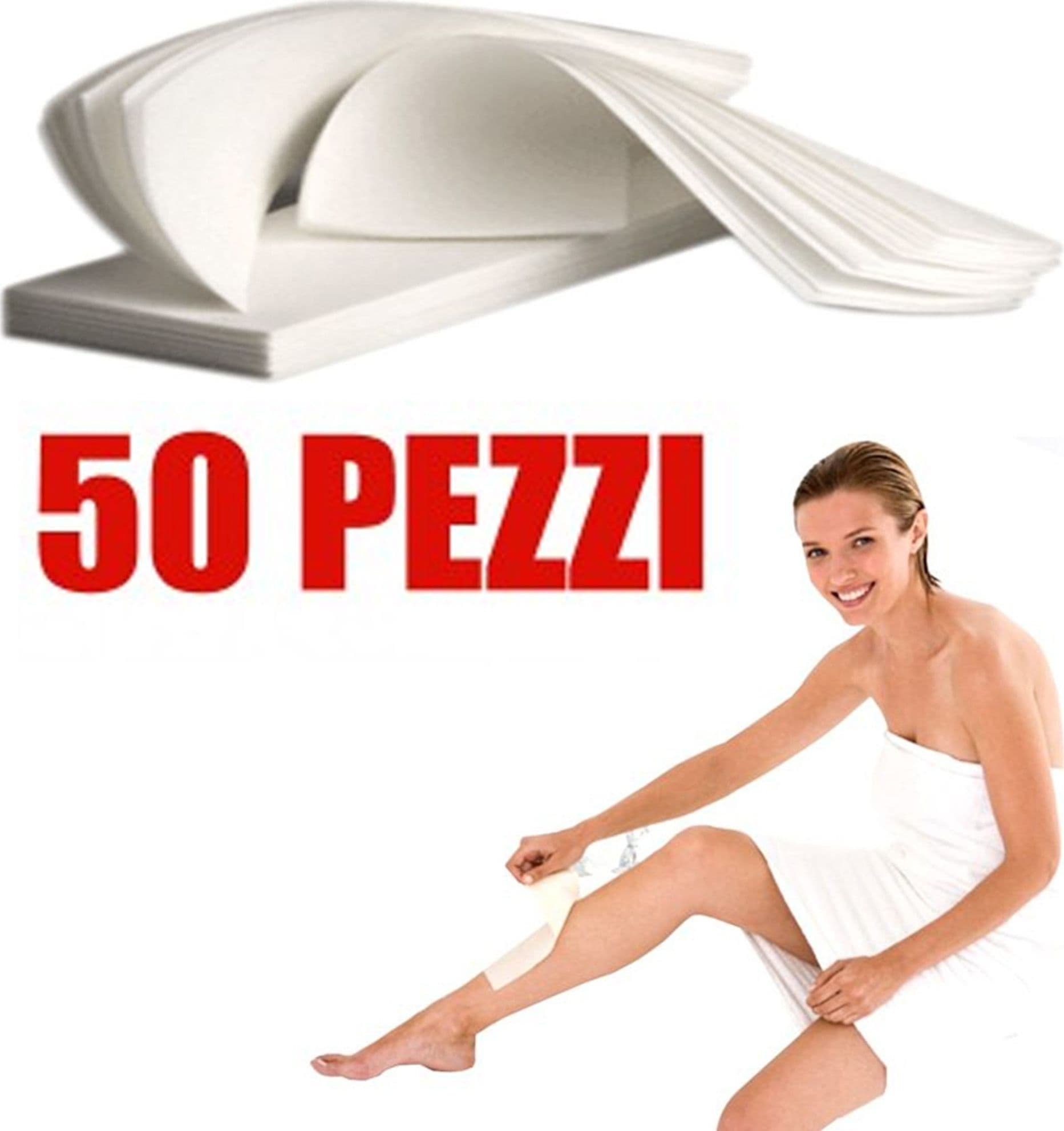 STRISCE DEPILATORIE PRETAGLIATE STRAPPA 50 PZ CERA ROIAL PROFESSIONALI CERETTA