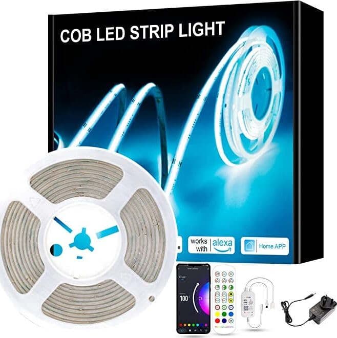 Striscia Led Cob Con Comando Vocale 5 Metri Illuminazione/Strisce LED BBuy - Battipaglia, Commerciovirtuoso.it