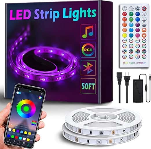 Striscia Led Rgb 15 Metri Strisce Led Bluetooth Intelligenti Catena Luminosa Ultra Adesiva Sincronizzazione Musica Illuminazione/Illuminazione per interni/Illuminazione speciale/Nastri LED BBuy - Battipaglia, Commerciovirtuoso.it