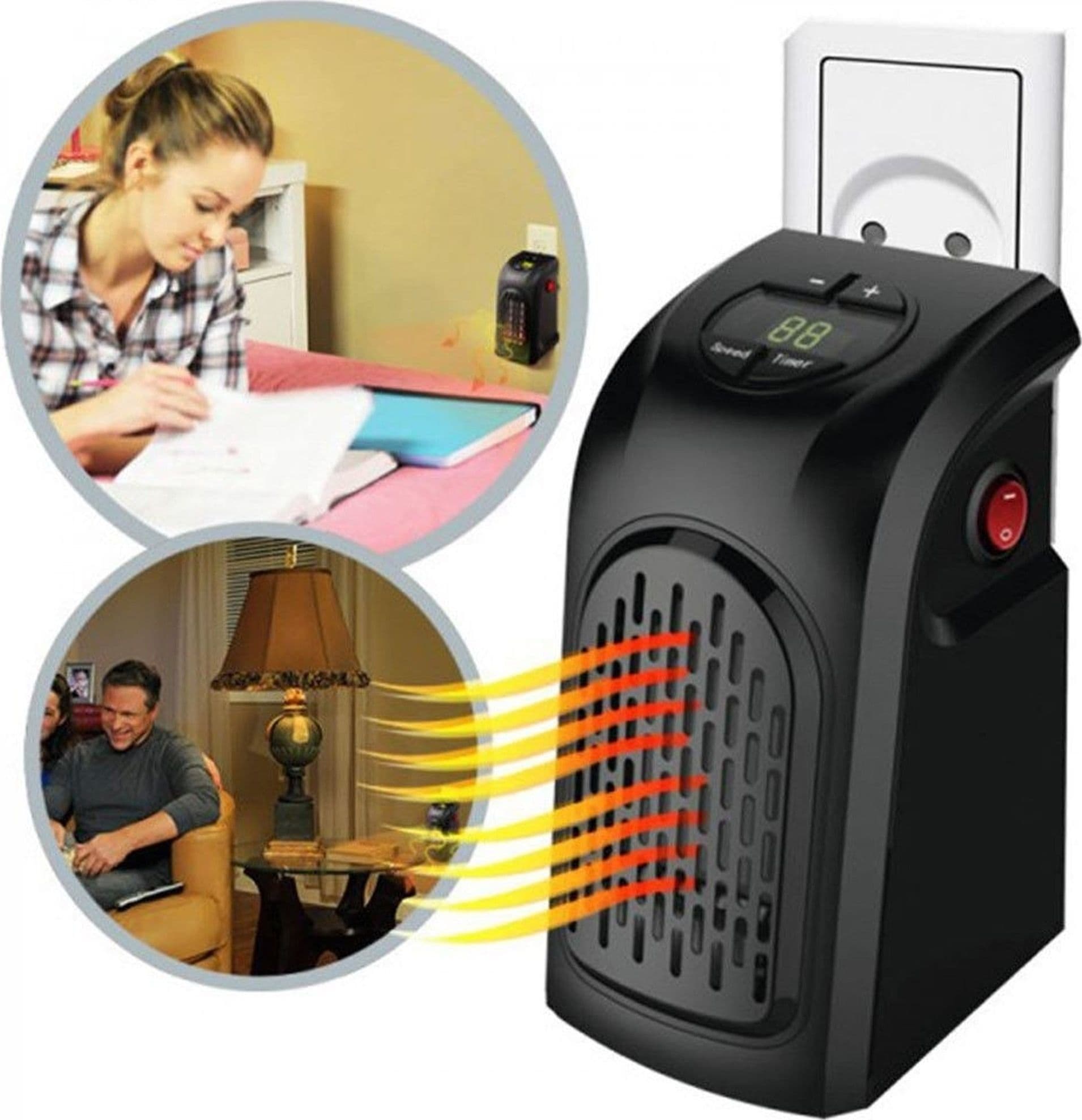 Stufa Elettrica Portatile A Basso Consumo 350w Gradi Regolabili Per Casa Ufficio in Stufe elettriche Trade Shop italia - Napoli, commercioVirtuoso.it