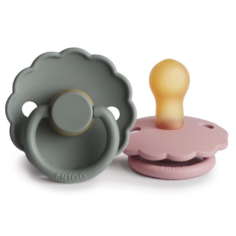 Succhietto-Frigg-B-Latex-2-in-1-Daisy-Baby-Pink-e-French-Grey-Varie-Misure