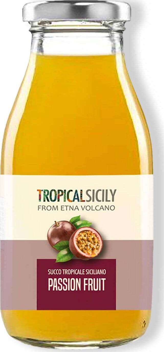 Succo Di Passion Fruit Concentrato 53% Di Polpa Made In Sicilia Succo Puro Di Maracuja Frutto Della Passione In Vetro Da 250ml Tropical Sicily