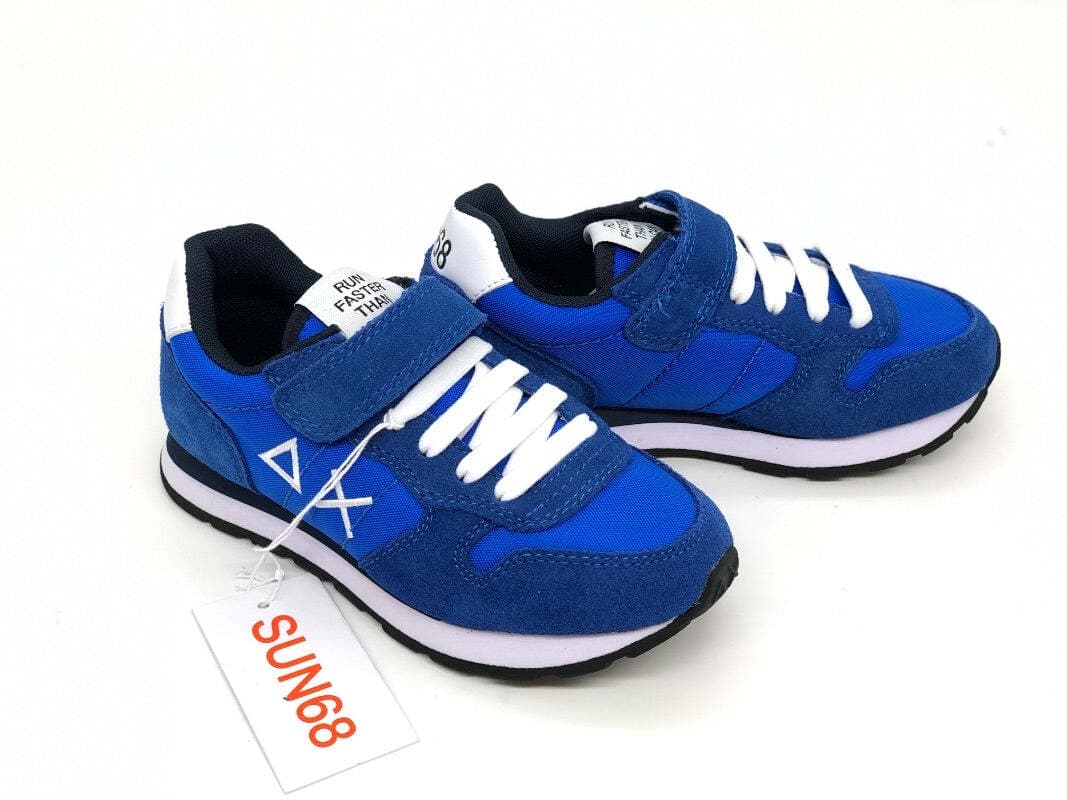 SUN68 Sneaker Boy's Tom Solid Nylon Royal in Sneaker casual Calzature Durello - Agna, commercioVirtuoso.it