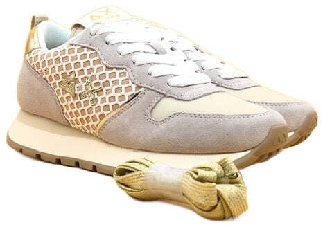 SUN68 Sneaker Donna Ally Big Bianco Panna in Sneaker casual Calzature Durello - Agna, commercioVirtuoso.it