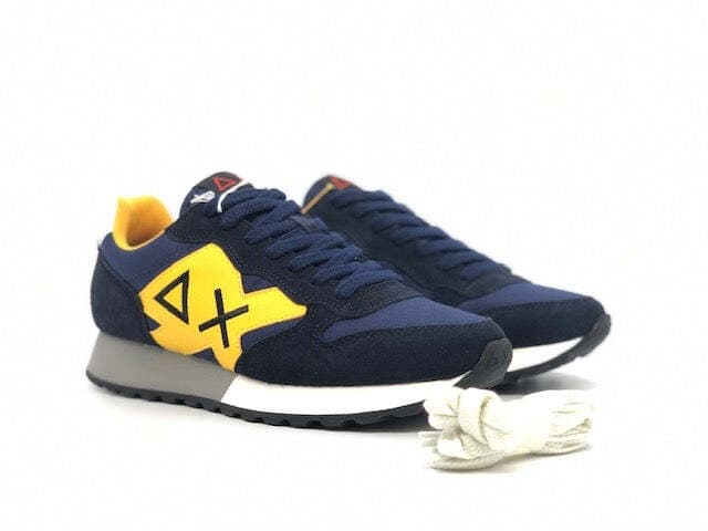 SUN68 Sneaker uomo Jaki Solid Nylon Navy Blue in Sneaker casual Calzature Durello - Agna, commercioVirtuoso.it