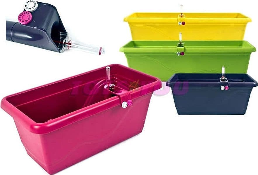 Sunflower-FLOR56022-Vaso-Rettangolare,-Giallo